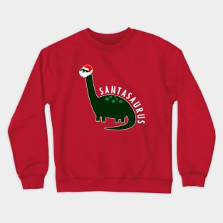 Santasaurus Funny Dinosaur Christmas Crewneck Sweatshirt